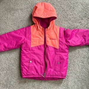 Columbia Kids Puffer Jacket - Pink and Orange